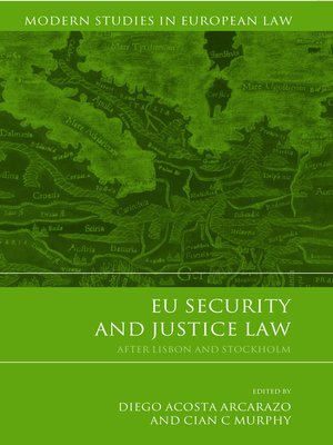cover image of EU Security and Justice Law